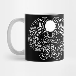 Egyptian scarab beetle Tribal Mug